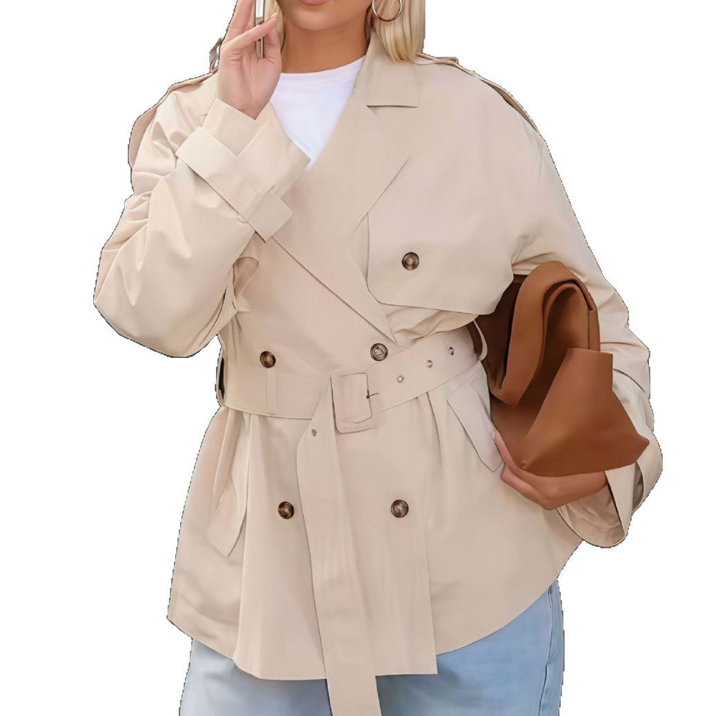 Damen Trenchcoat mit modischem Schnitt und taillierter Silhouette R&B