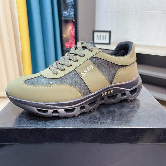 Damen Sportliche Sneakers mit dämpfender Laufsohle und atmungsaktiver Oberflächenstruktur R&B