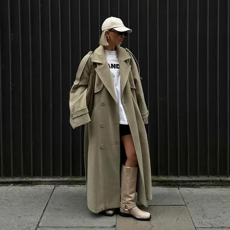 Damen Federgewicht Oversize-Mantel R&B