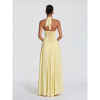 Damen Maxikleid mit raffiniertem Wickeldesign und elegantem Taillenbund R&B
