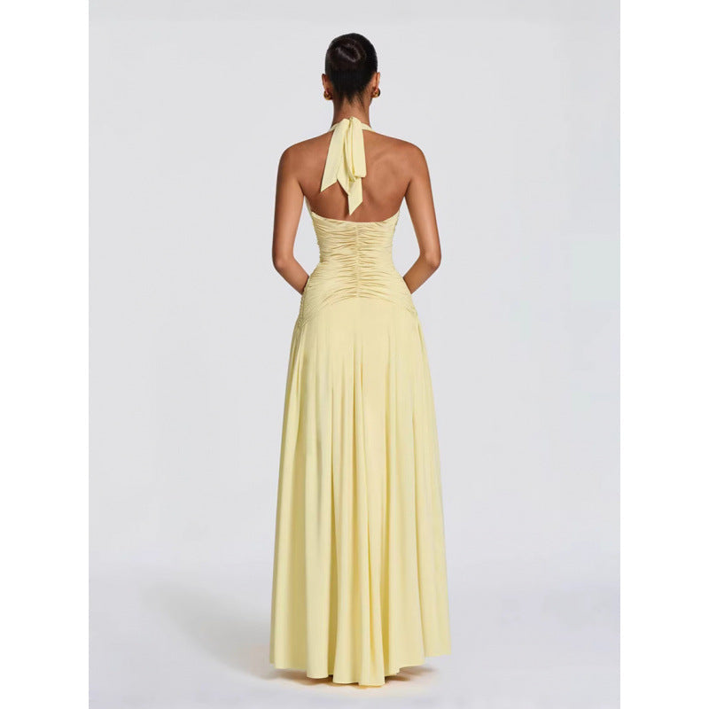 Damen Maxikleid mit raffiniertem Wickeldesign und elegantem Taillenbund R&B