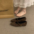 Damen elegante Slipper mit modischem Riemchen und hochwertiger Obermaterialstruktur R&B