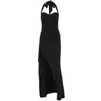 Damen Elegantes Abendkleid mit raffiniertem Schlitz und trägerlosem Design R&B