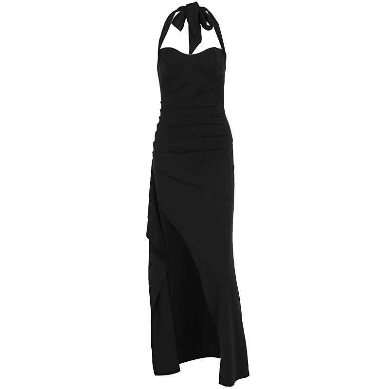 Damen Elegantes Abendkleid mit raffiniertem Schlitz und trägerlosem Design R&B