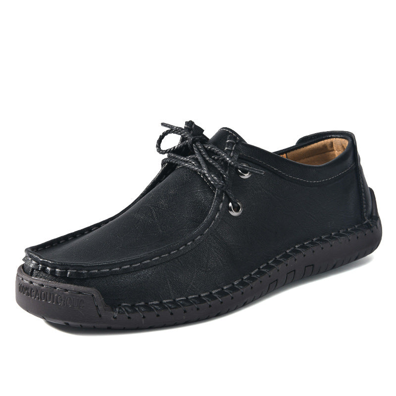 Herren Schnürschuhe im Mokassin-Stil mit rutschfester Sohle und handgenähter Verarbeitung R&B