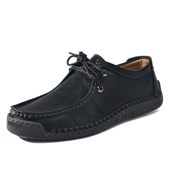 Herren Schnürschuhe im Mokassin-Stil mit rutschfester Sohle und handgenähter Verarbeitung R&B