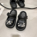 Damen Sandalen mit funkelnden Dekoren und praktischem Riemenverschluss EB