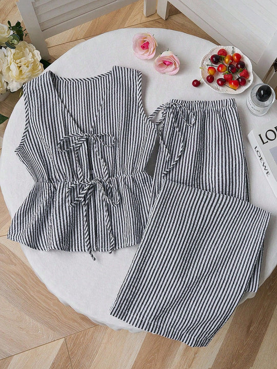 Damen entspannter Zweisitzer mit verstellbaren Bindebändern R&B
