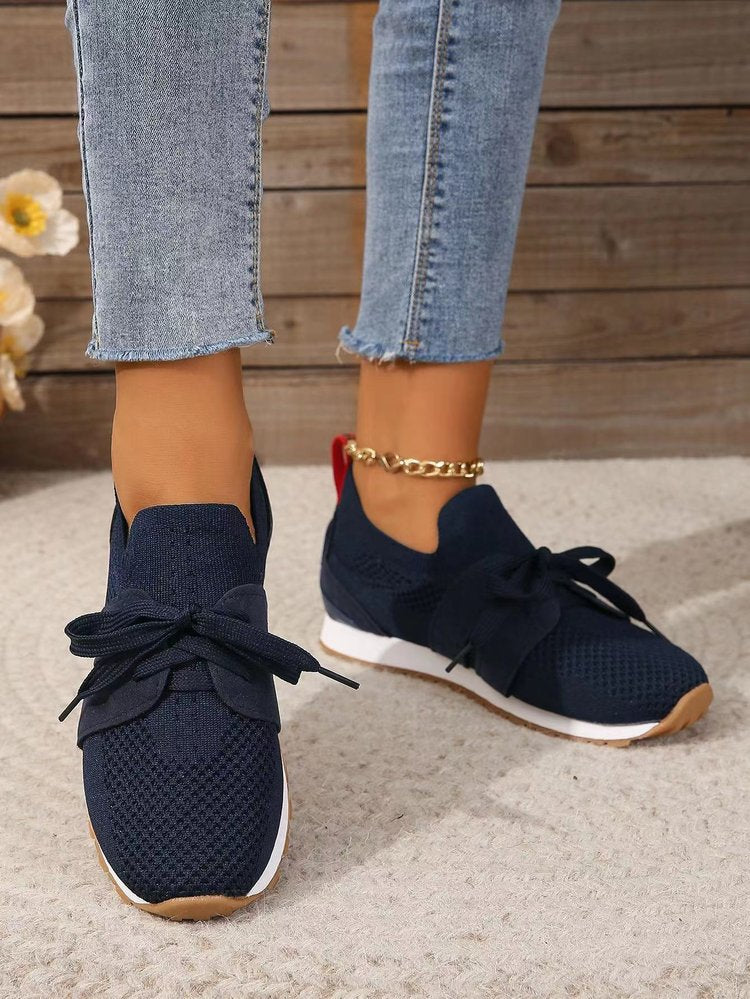 Damen sportliche Sneaker mit atmungsaktivem Mesh-Obermaterial R&B