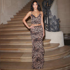 Damen Elegantes und figurbetontes Leopardenset R&B