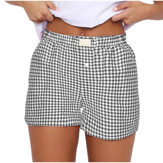 Damen lässige Karohose R&B