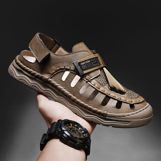 Damen Komfortable Outdoor-Sandalen mit verstellbarem Riemen und atmungsaktiver Obermaterialstruktur R&B