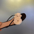 Damen Elegante und florale Zehensteg-Sandalen mit modischem Riemendesign R&B