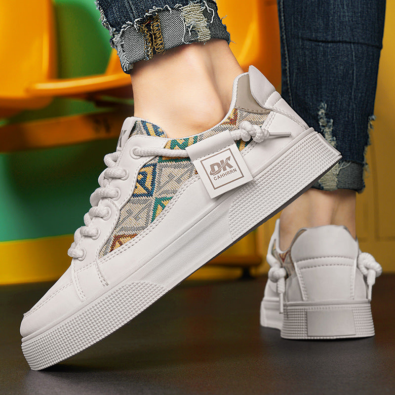 Damen Sportliche Sneakers mit einzigartigem Musterdruck und komfortabler Laufsohle