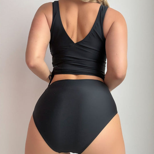 Damen Sportliches Wickel-Bikini-Set R&B