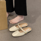 Damen elegante Ballerina-Slipper mit modischem Riemchen und Komfort-Innensohle R&B