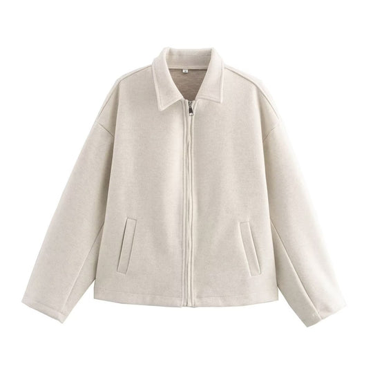 Damen lässige Übergangsjacke mit praktischem Reißverschluss und aufgesetzten Taschen R&B