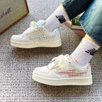 Damen Sportliche Sneaker mit kariertem Design und bequemer Dämpfung R&B