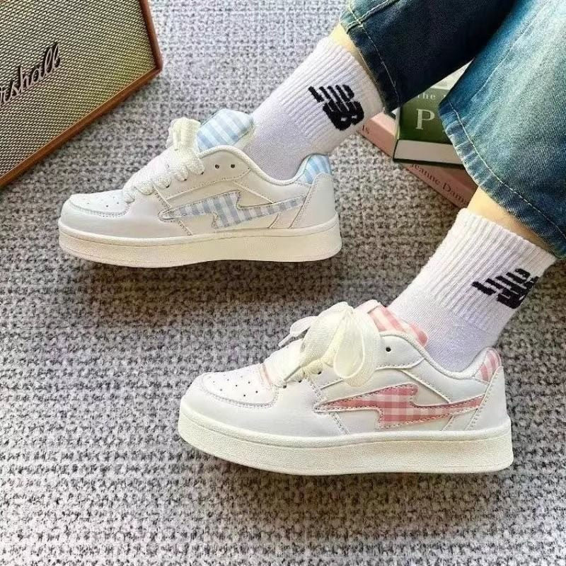 Damen Sportliche Sneaker mit kariertem Design und bequemer Dämpfung R&B