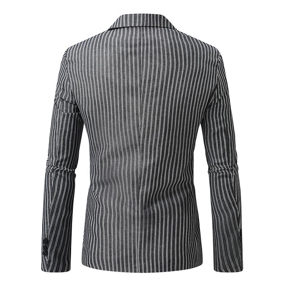 Herren eleganter Blazer mit feinen Streifen