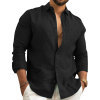Herren Leichtes Leinenhemd R&B
