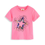 Mädchen T-Shirt mit funkelndem Sternenmotiv R&B