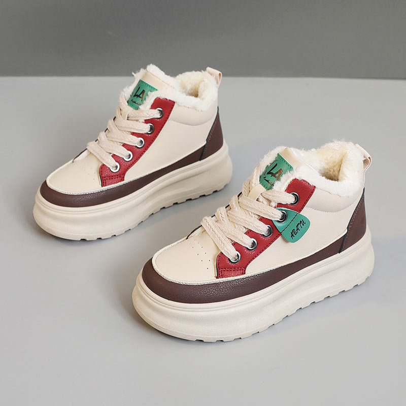 Damen High-Top Sneakers mit kuscheligem Innenfutter und rutschfester Sohle R&B