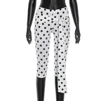 Damen Polka-Dot Culottes mit elegantem Bindegürtel R&B