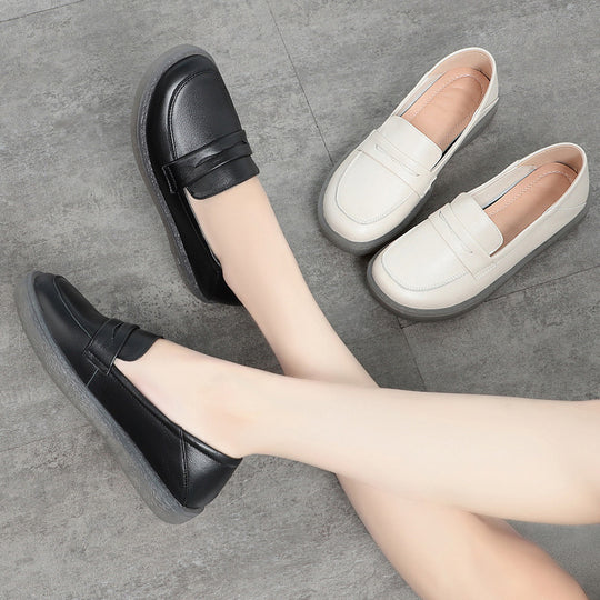 Damen Mokassins mit elegantem Lederobermaterial und bequemer Sohle R&B