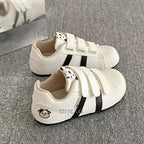 Damen Bequeme Freizeitsneaker mit praktischem Klettverschluss und tierischem Motiv