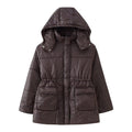 Damen gesteppte Übergangsjacke mit Kapuze und praktischen Taschen R&B