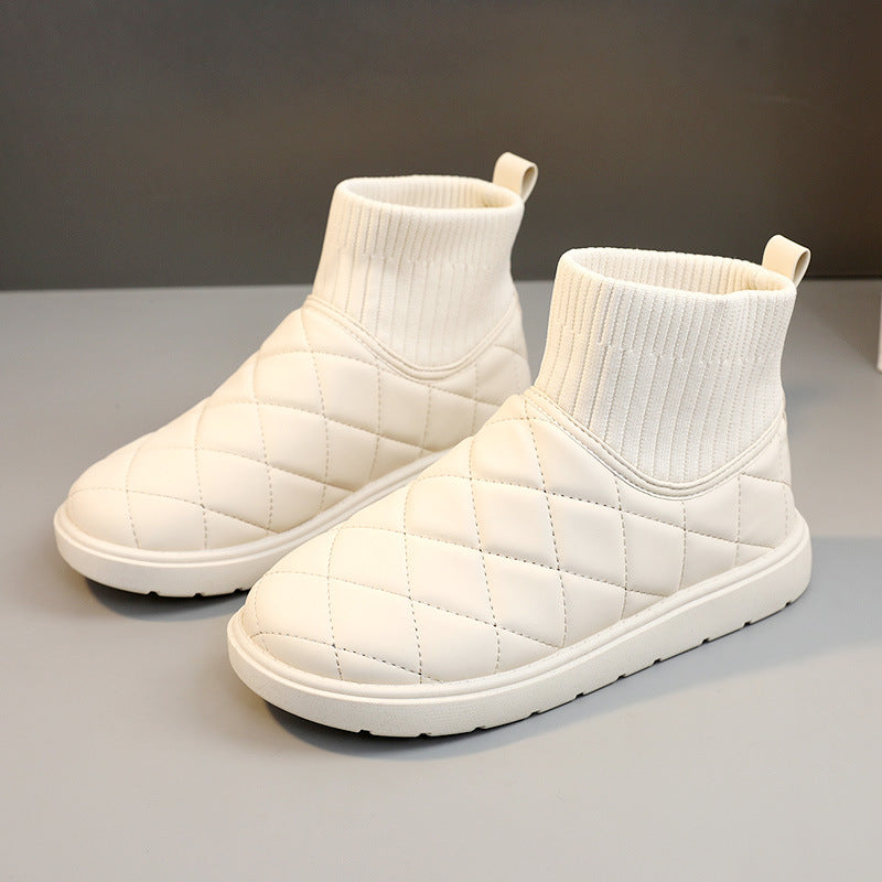 Damen modische Winterstiefel mit warmem Innenfutter und rutschfester Sohle R&B