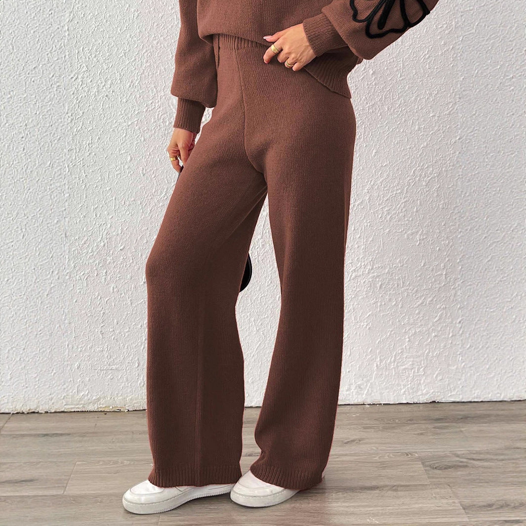 Damen Weite Strickhose R&B