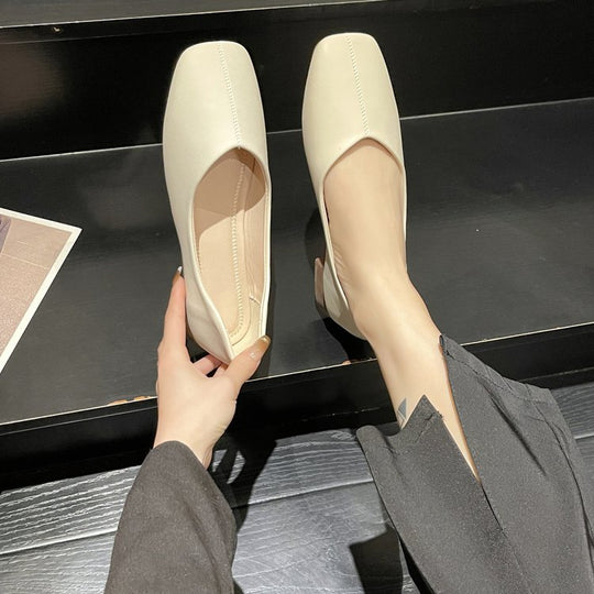 Damen elegante Mokassins mit modischer Naht R&B