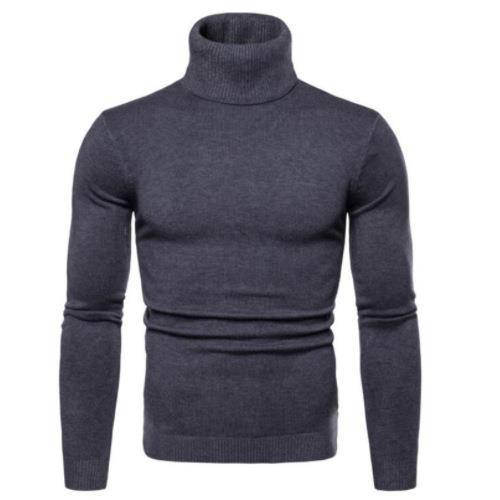 Herren nan figurbetonter Rollkragenpullover aus Feinstrick mit elastischer Passform R&B