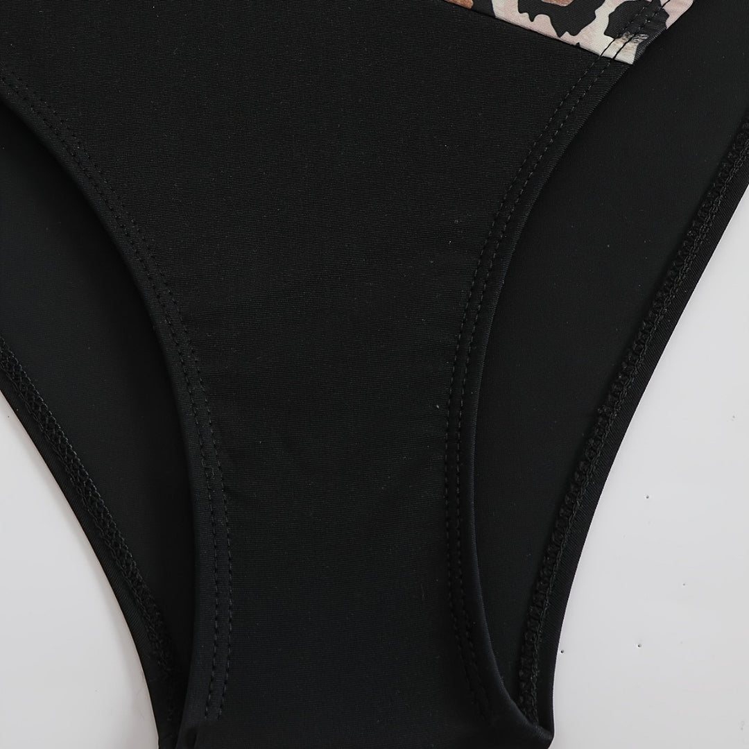 Damen Elegantes Bikini-Set mit tierischem Muster R&B