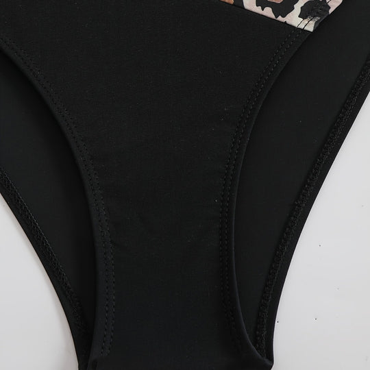 Damen Elegantes Bikini-Set mit tierischem Muster R&B