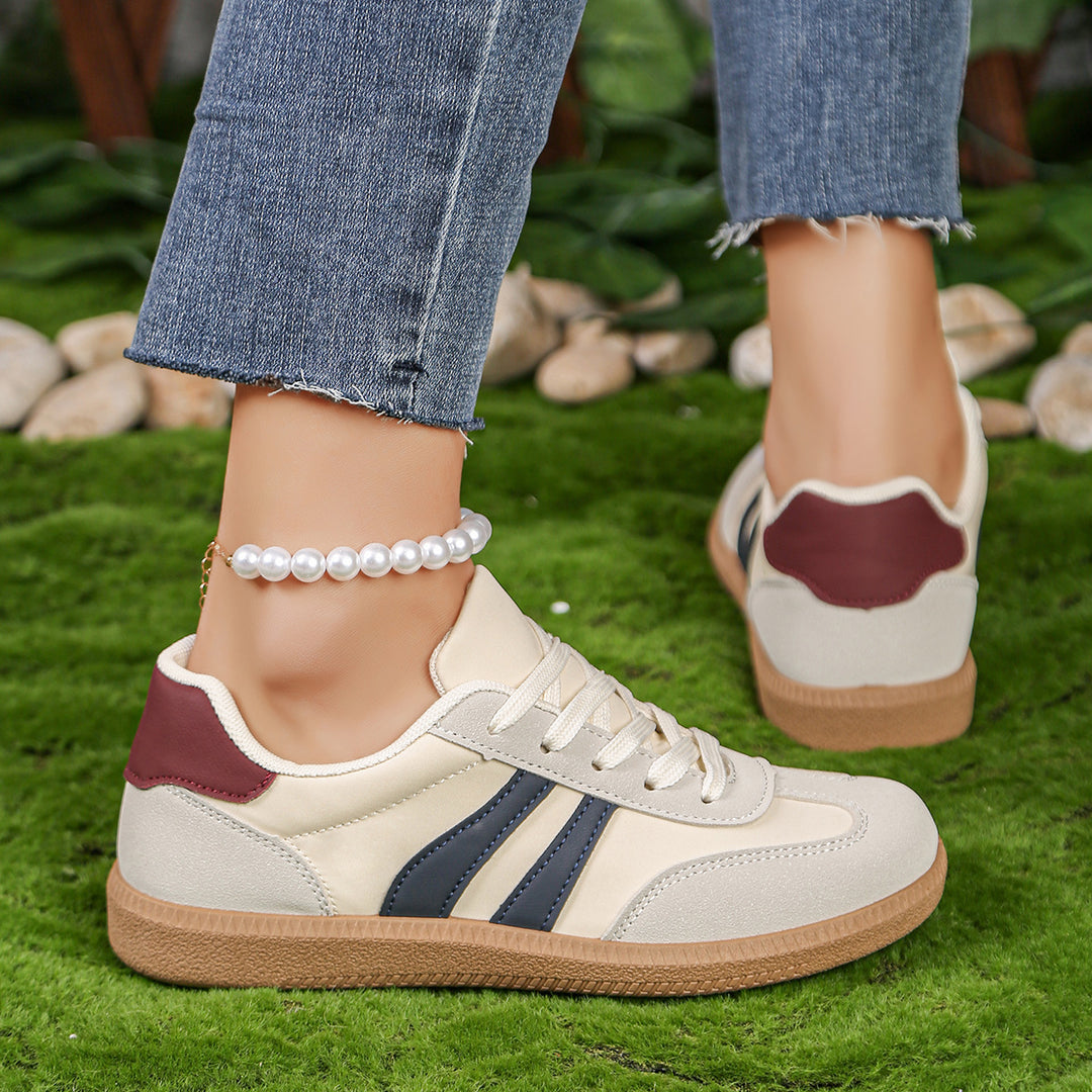 Damen Sneakers mit sportlichem Design und rutschfester Sohle R&B
