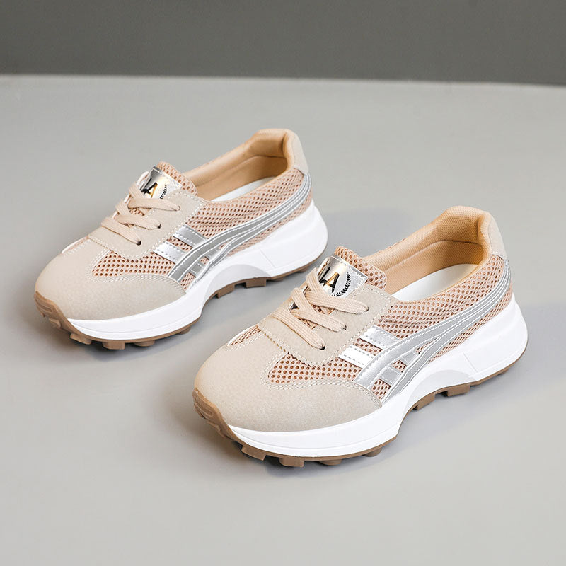 Damen Sportliche Sneakers mit atmungsaktiver Mesh-Oberfläche und dynamischem Sohlenprofil R&B