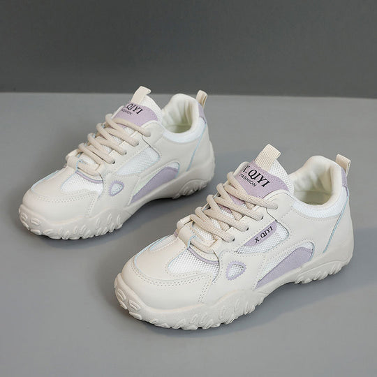 Damen Sportliche Freizeitsneaker mit atmungsaktiven Mesh-Einsätzen und griffiger Laufsohle R&B