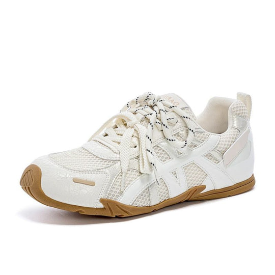 Damen Sportliche Sneakers mit atmungsaktiver Netzstruktur und reflektierenden Akzenten R&B