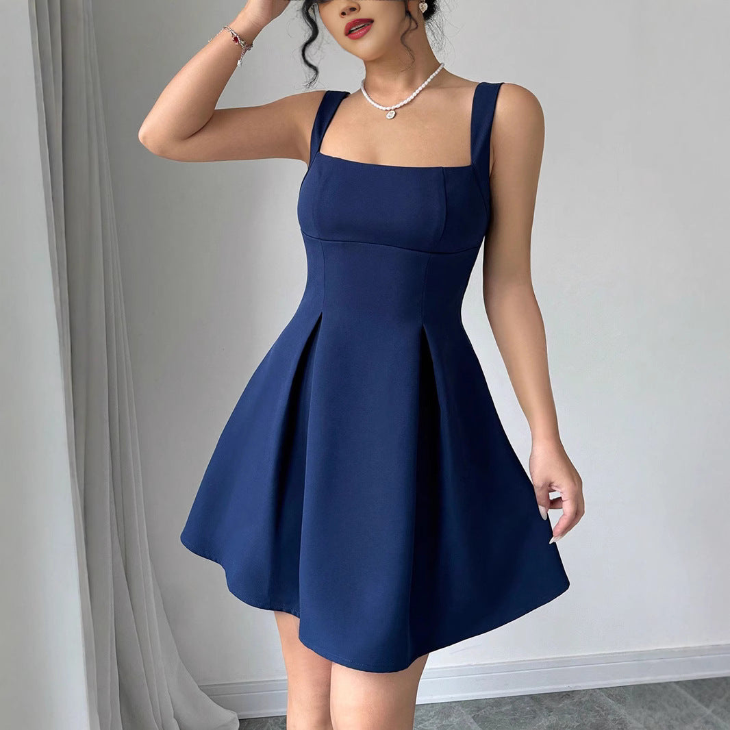 Damen Ballkleid mit quadratischem Ausschnitt und schwingendem Rock R&B