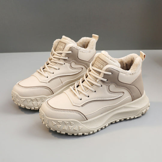 Damen Winter Sneakers mit warmem Innenfutter und rutschfester Profilsohle R&B