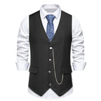 Herren elegante Weste mit feinen Details und modernen Akzenten