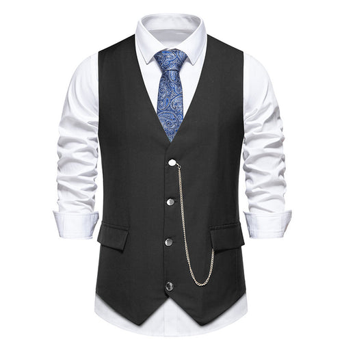 Herren elegante Weste mit feinen Details und modernen Akzenten R&B