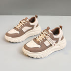 Damen Sportliche Chunky Sneakers mit gepolsterter Laufsohle R&B