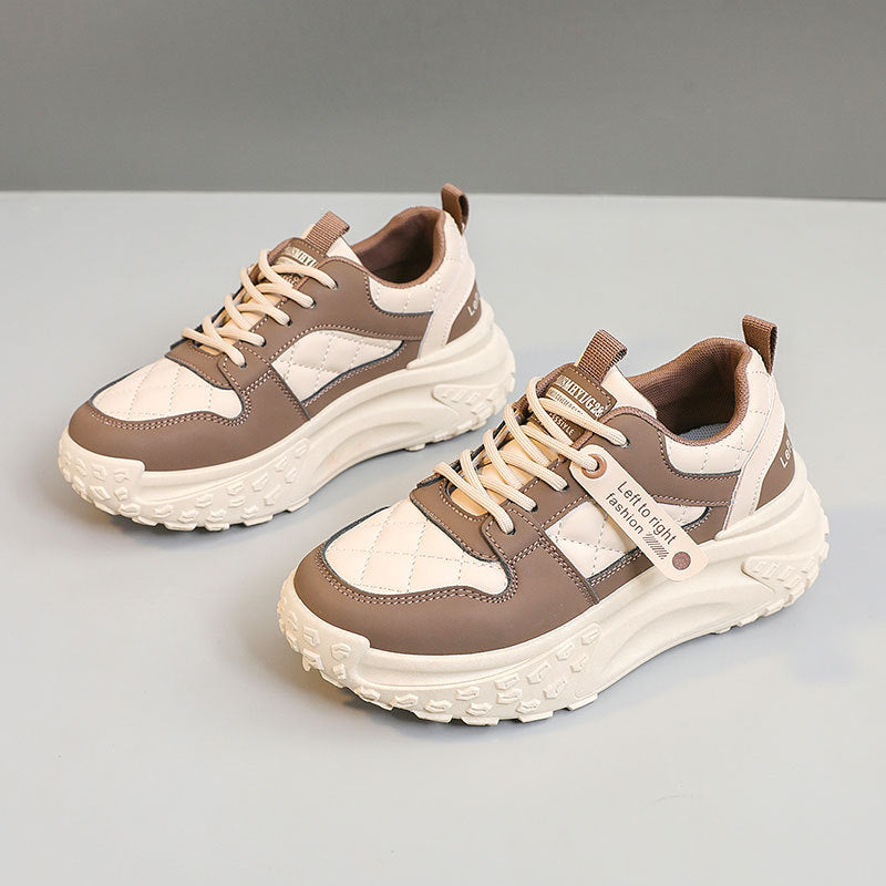 Damen Sportliche Chunky Sneakers mit gepolsterter Laufsohle R&B
