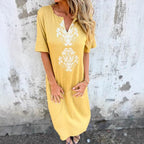 Damen Sommerliches Kleid mit aufwendiger Stickerei R&B