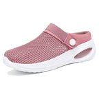 Damen Leichte Clogs mit Atmungsaktivem Obermaterial und Flexiblem Fußbett R&B