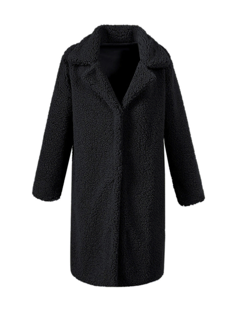 Damen Kuscheliger Oversized-Mantel aus Teddyfleece R&B
